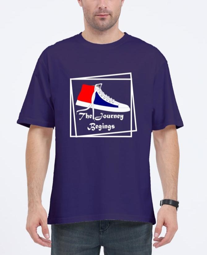 purple graphic tee mens