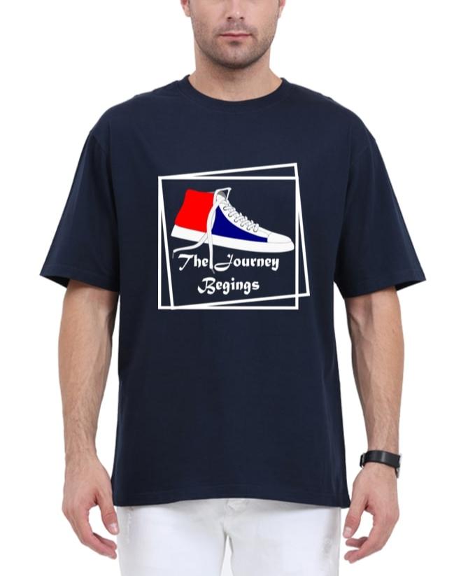 oversized t shirts navy blue men