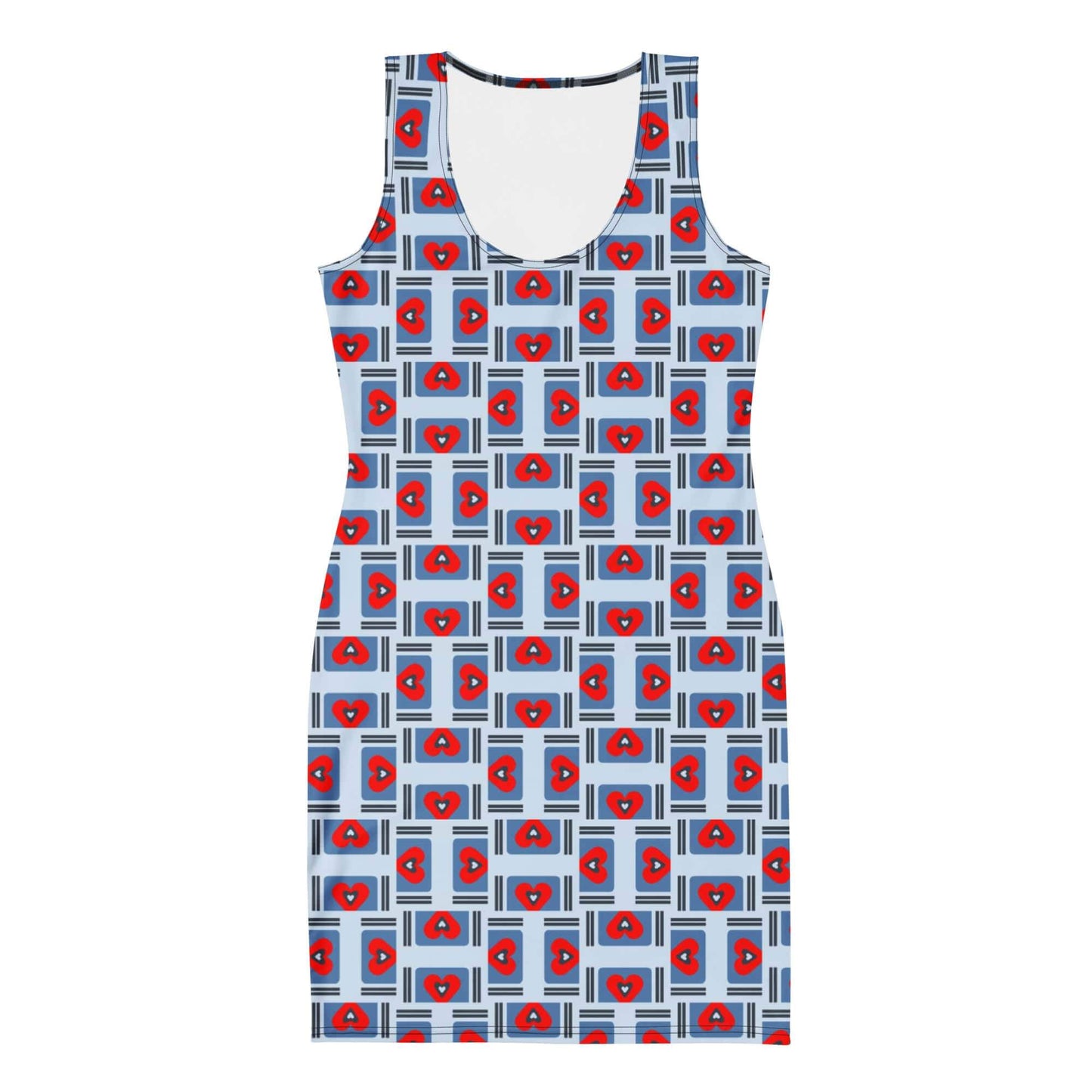 body hugging blue bodycon dress for women