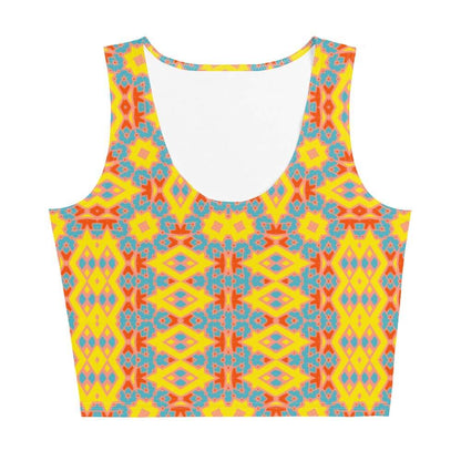 yellow crop top sleeveless