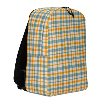  yellow plaid backpack for men