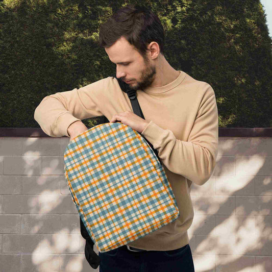  yellow plaid backpack 