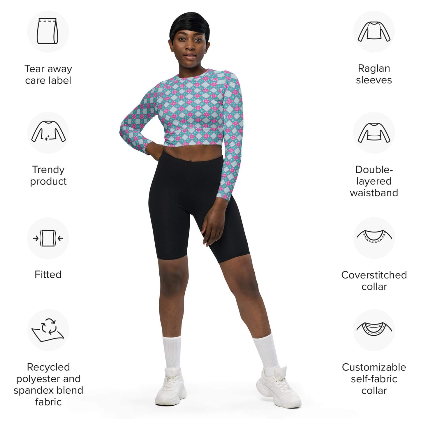 crop long sleeve top