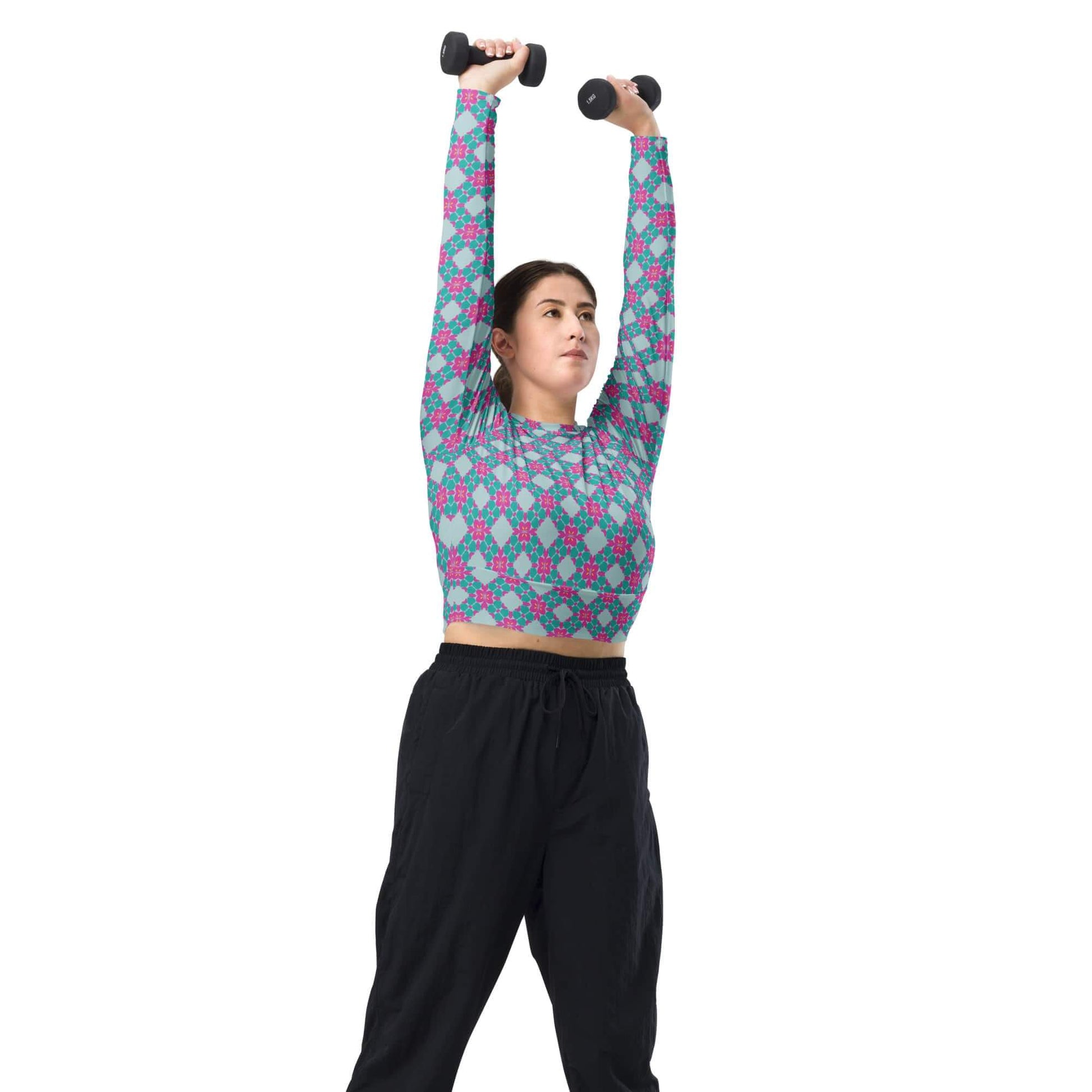 workout long sleeve crop top