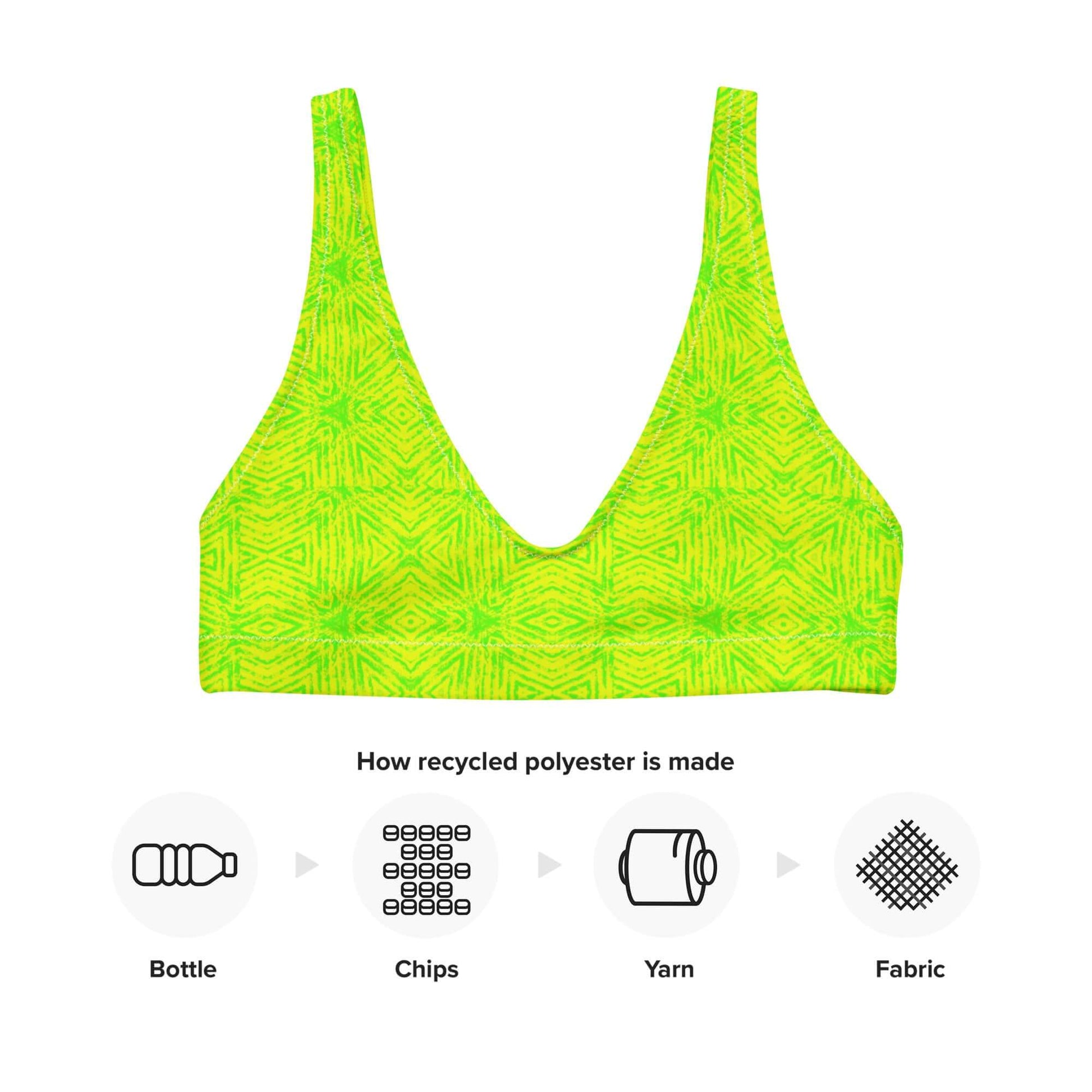 lime green bikini top