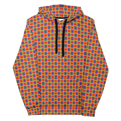 Checkered orange hoodie