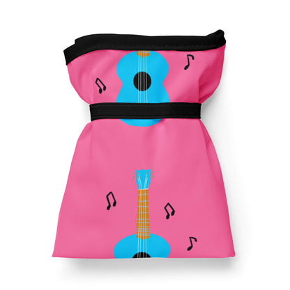 pink foldable grocery bag