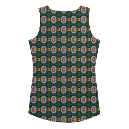 dark green tank top