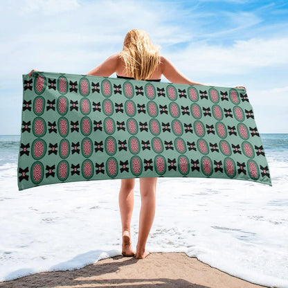 pistachio green beach towel