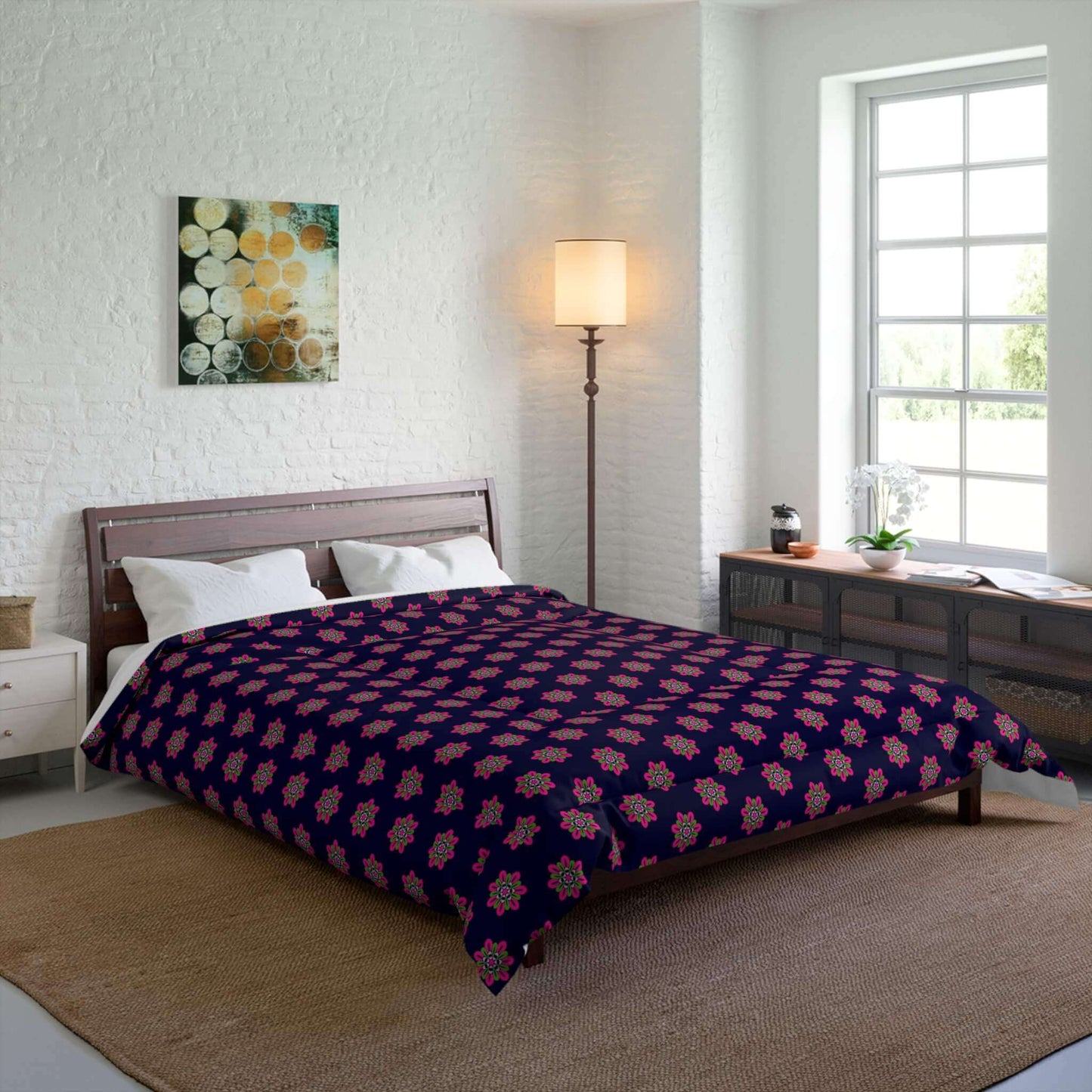 queen size floral comforter