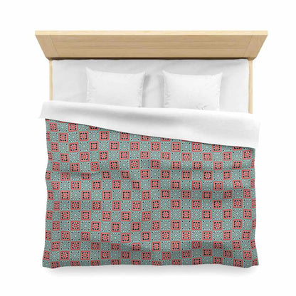 king size duvet cover with box pattern