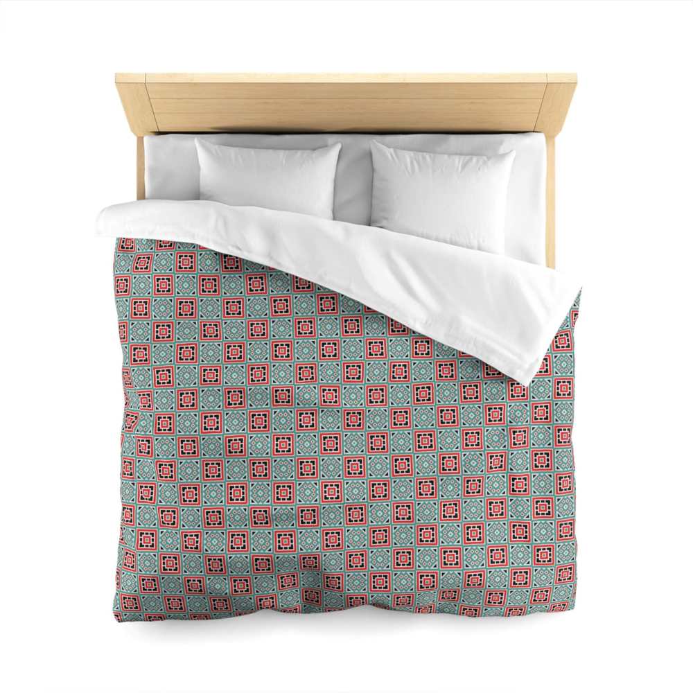 duvet cover queen with box pattern