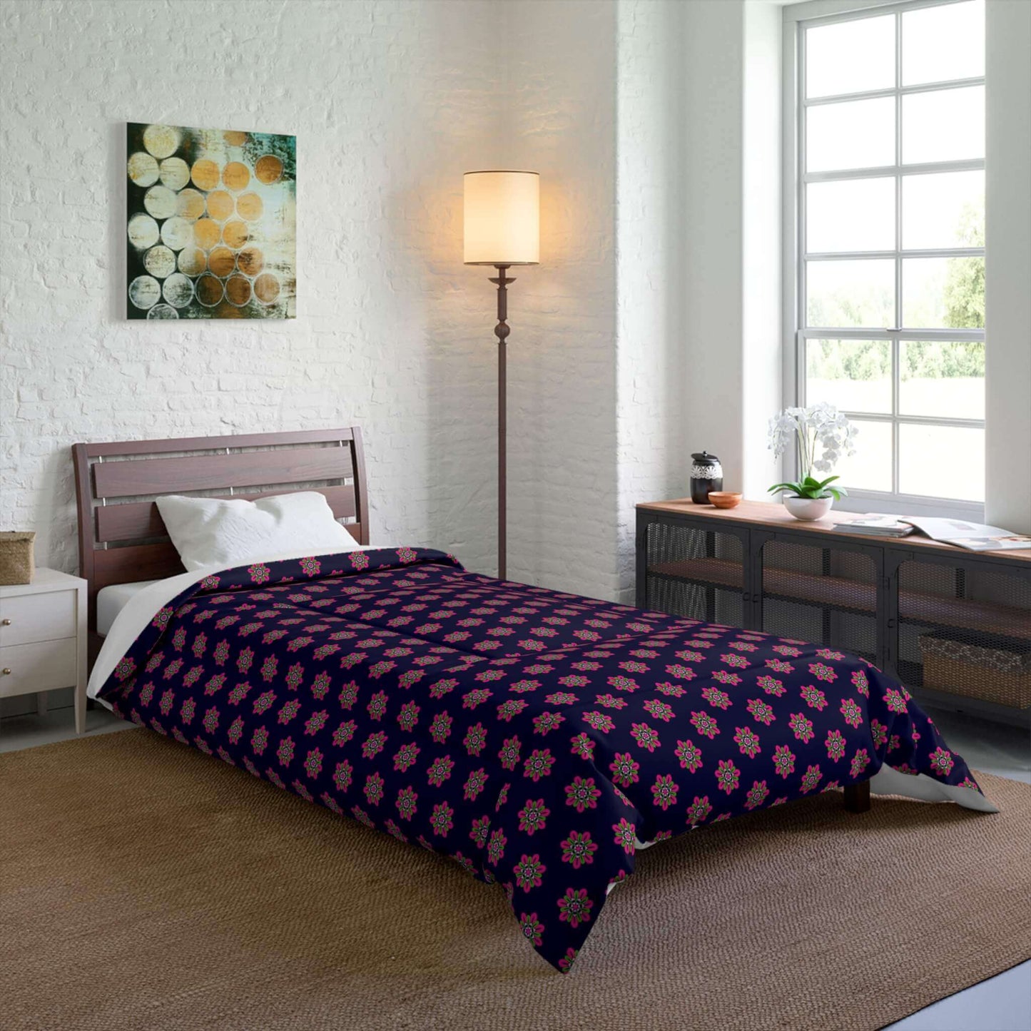 queen size floral comforter