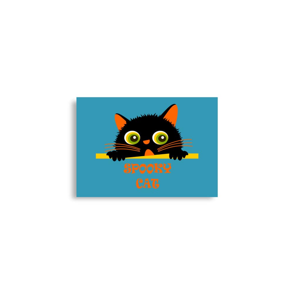 Halloween cat poster size A2 