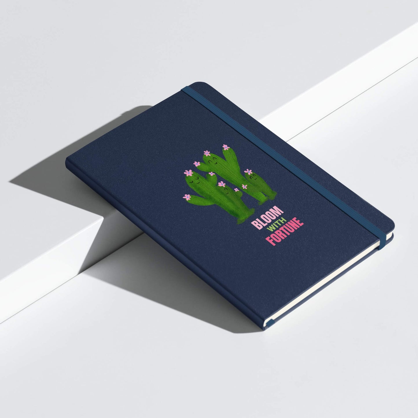 Personalized hardcover bound notebook navy