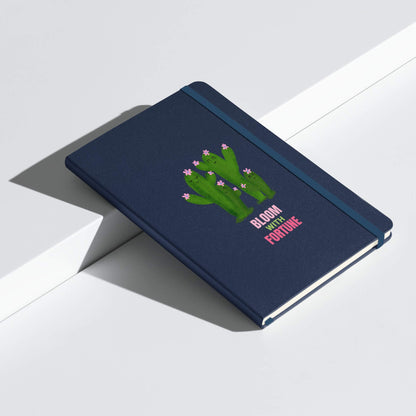 Personalized hardcover bound notebook navy