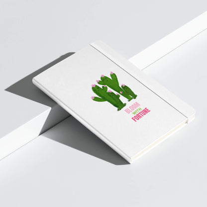 Personalized hardcover bound notebook white