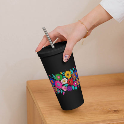 Black insulated tumbler