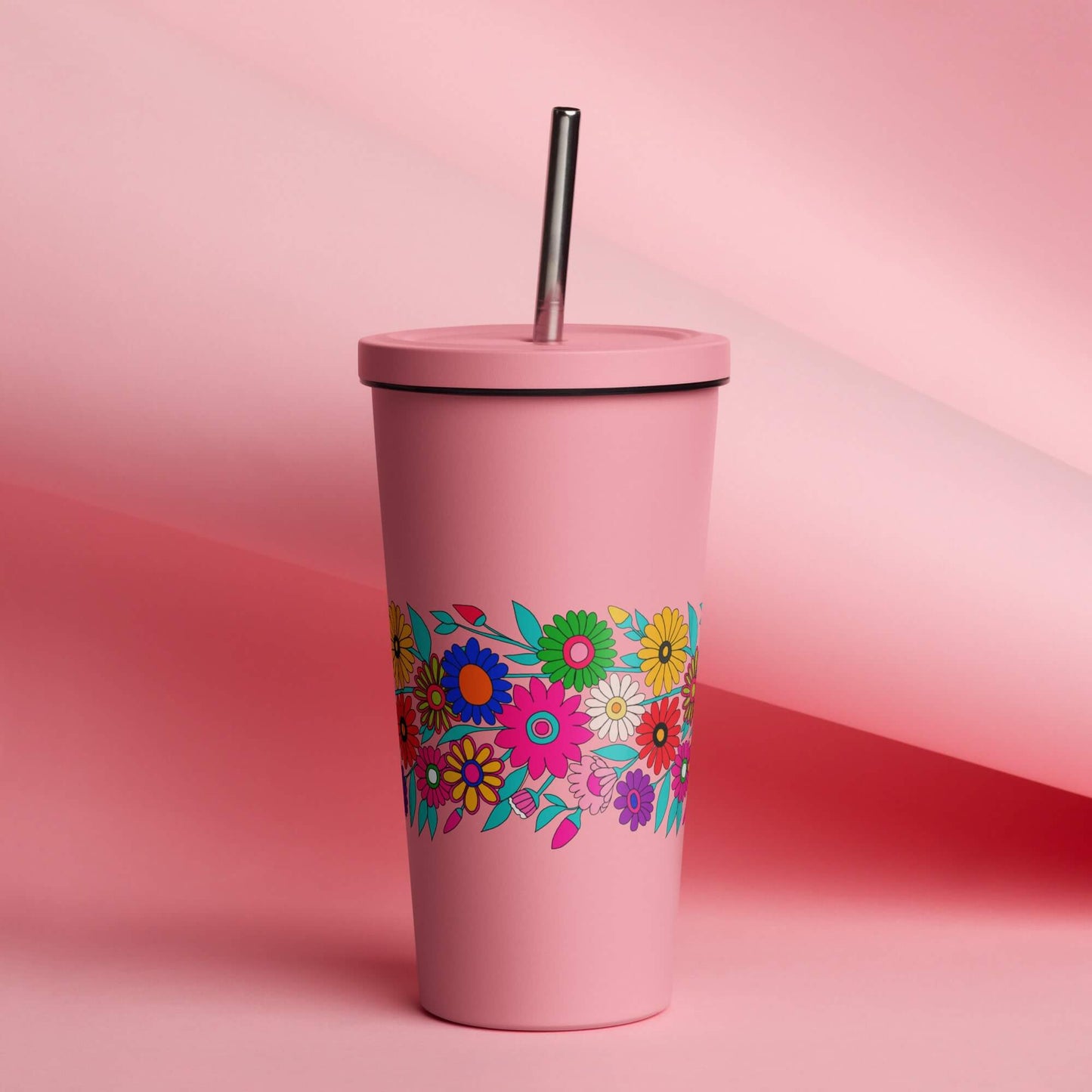 Insulated tumbler pink