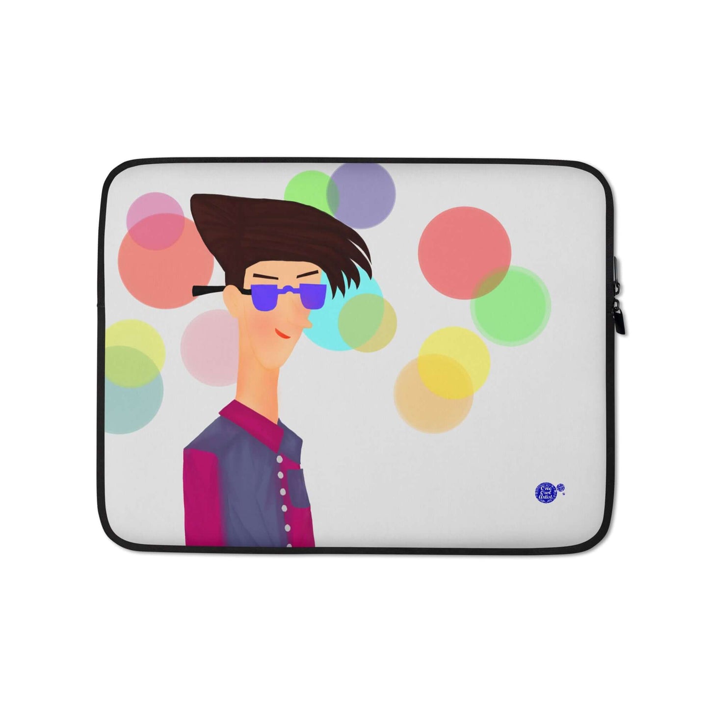 Waterproof Laptop Sleeve by One Owl Artist