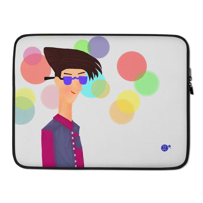 Laptop Sleeve (Cool Retro Guy Art Printed) 