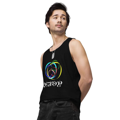 mens black cotton tank top