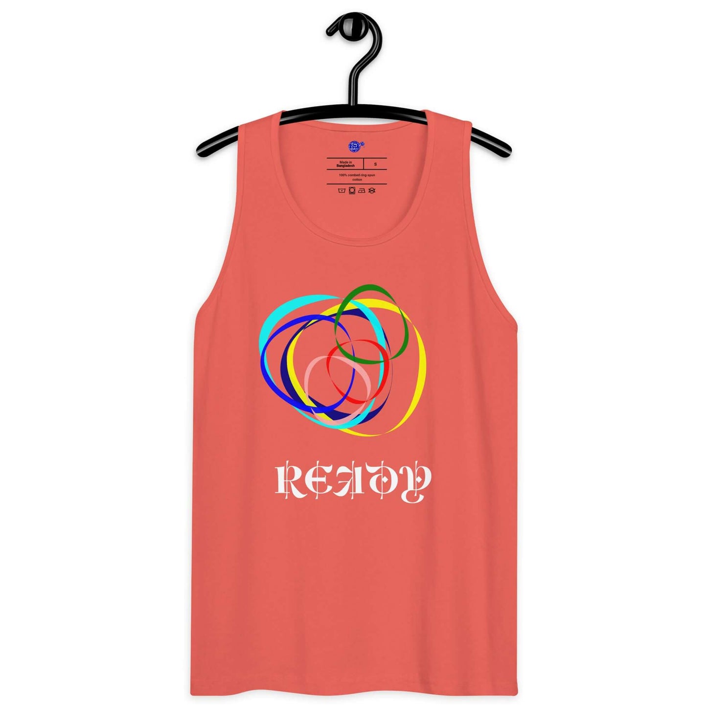 one owl artist men's cotton tank top