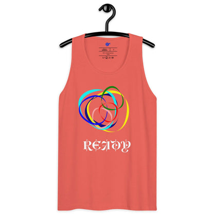 one owl artist men's cotton tank top