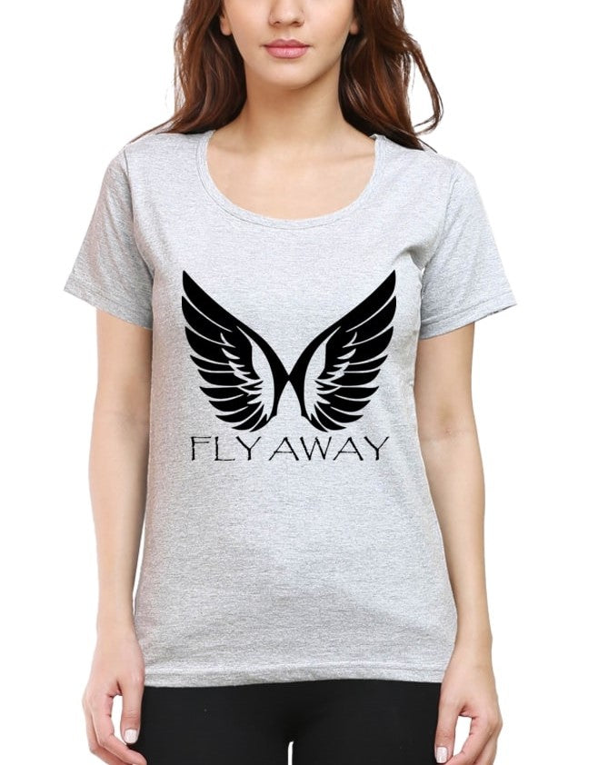 women cotton t shirts gray