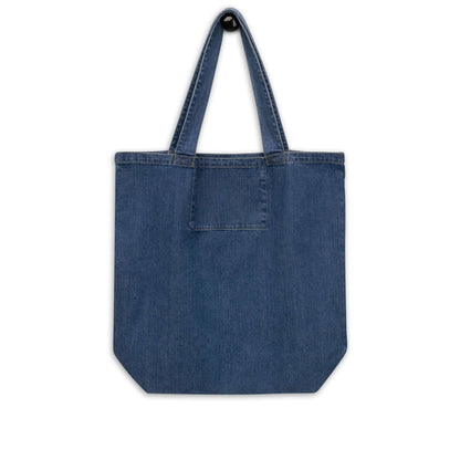 organic denim tote bag