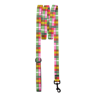 one owl artist custom plaid dog leash