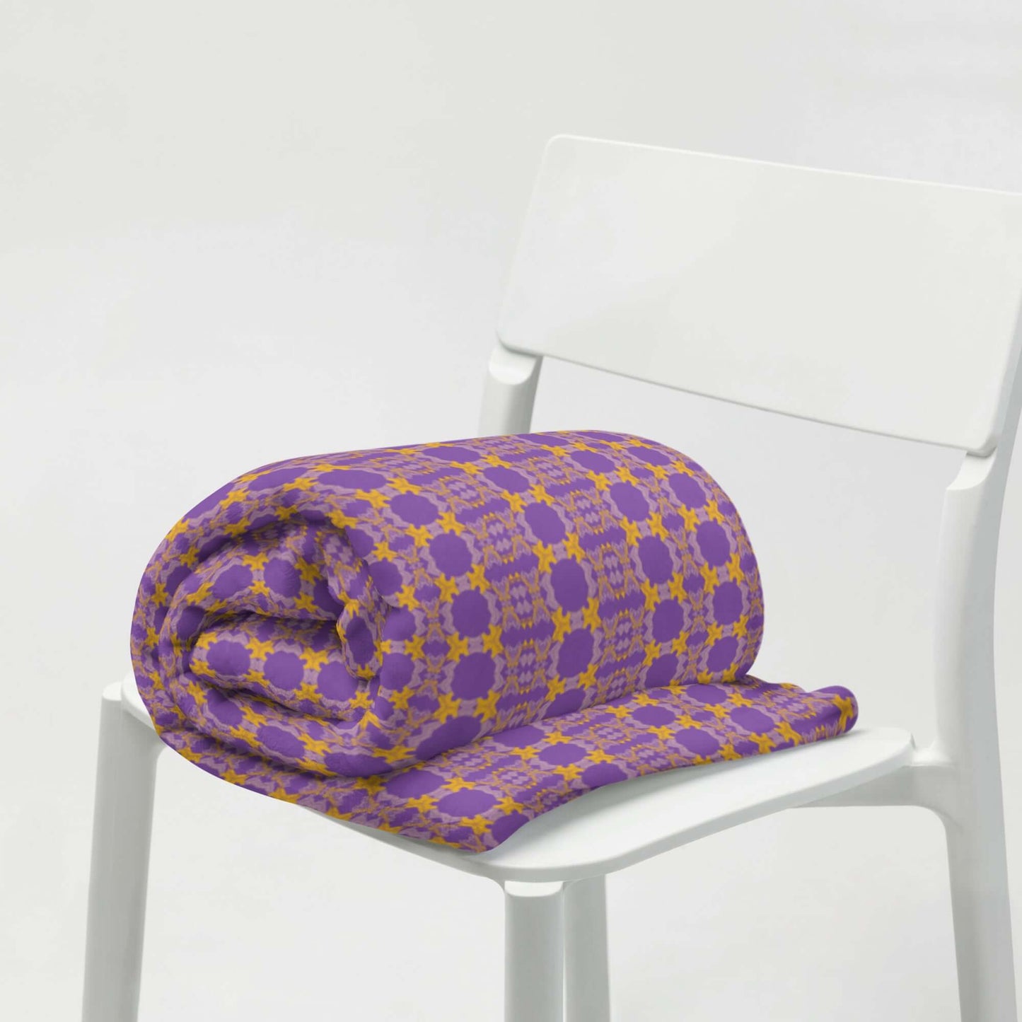 one owl artist dark purple throw blanket