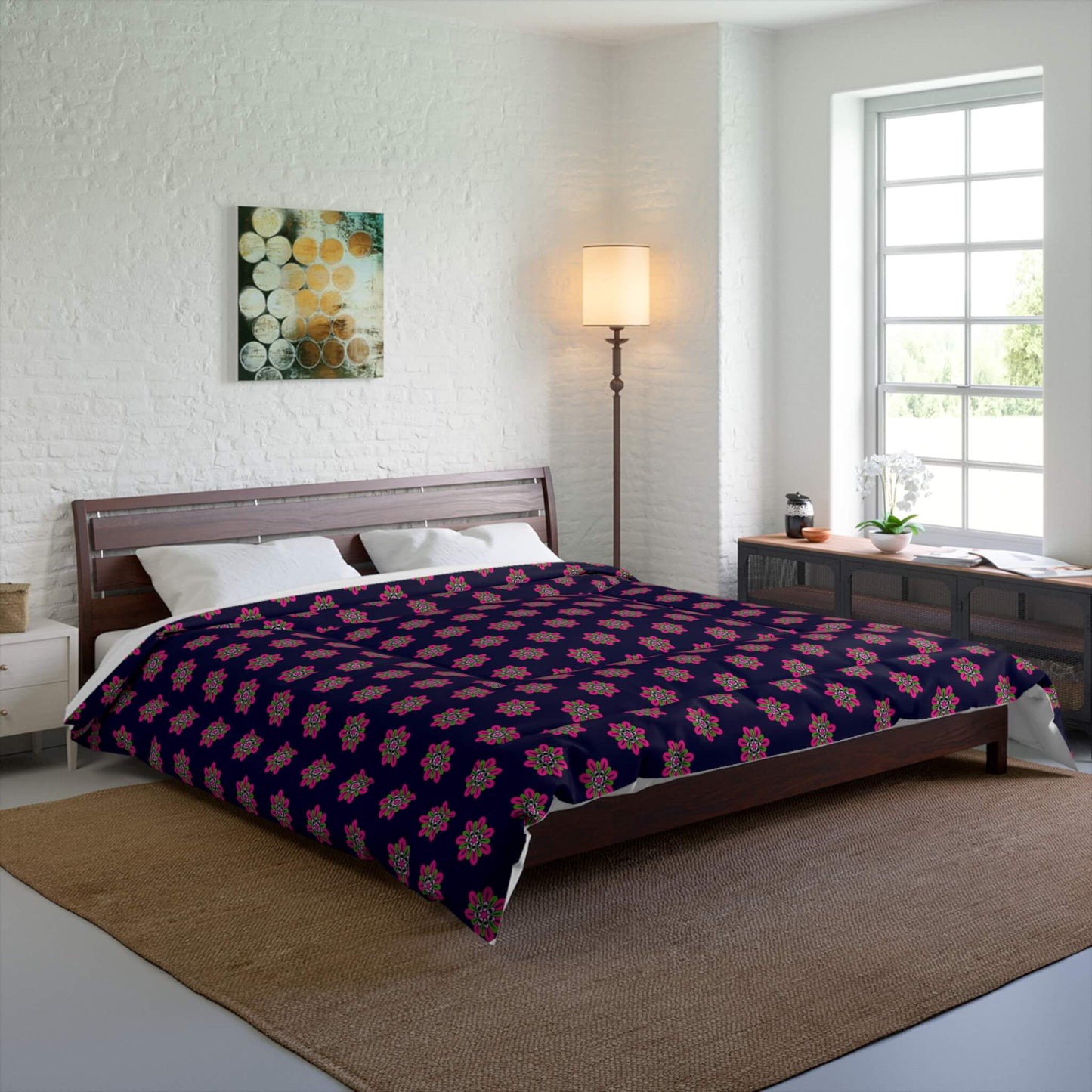 queen size floral comforter