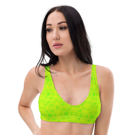 lime green bikini top