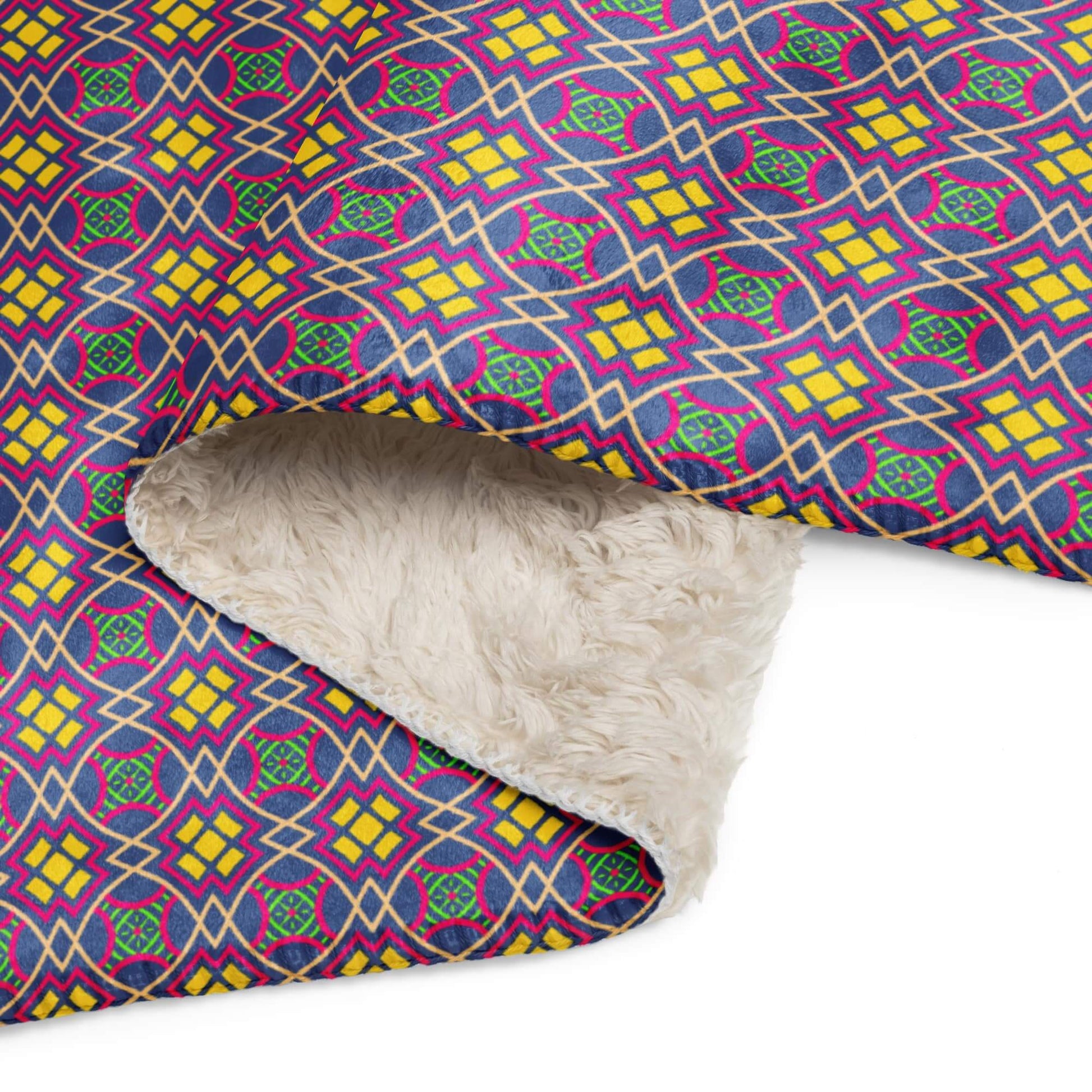 blue sherpa blanket with fleece