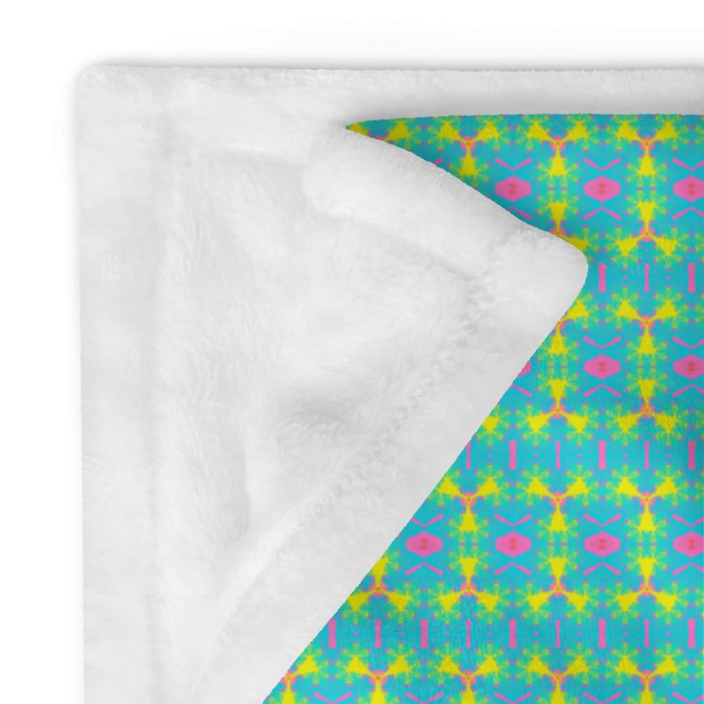 aqua fleece throw blanket