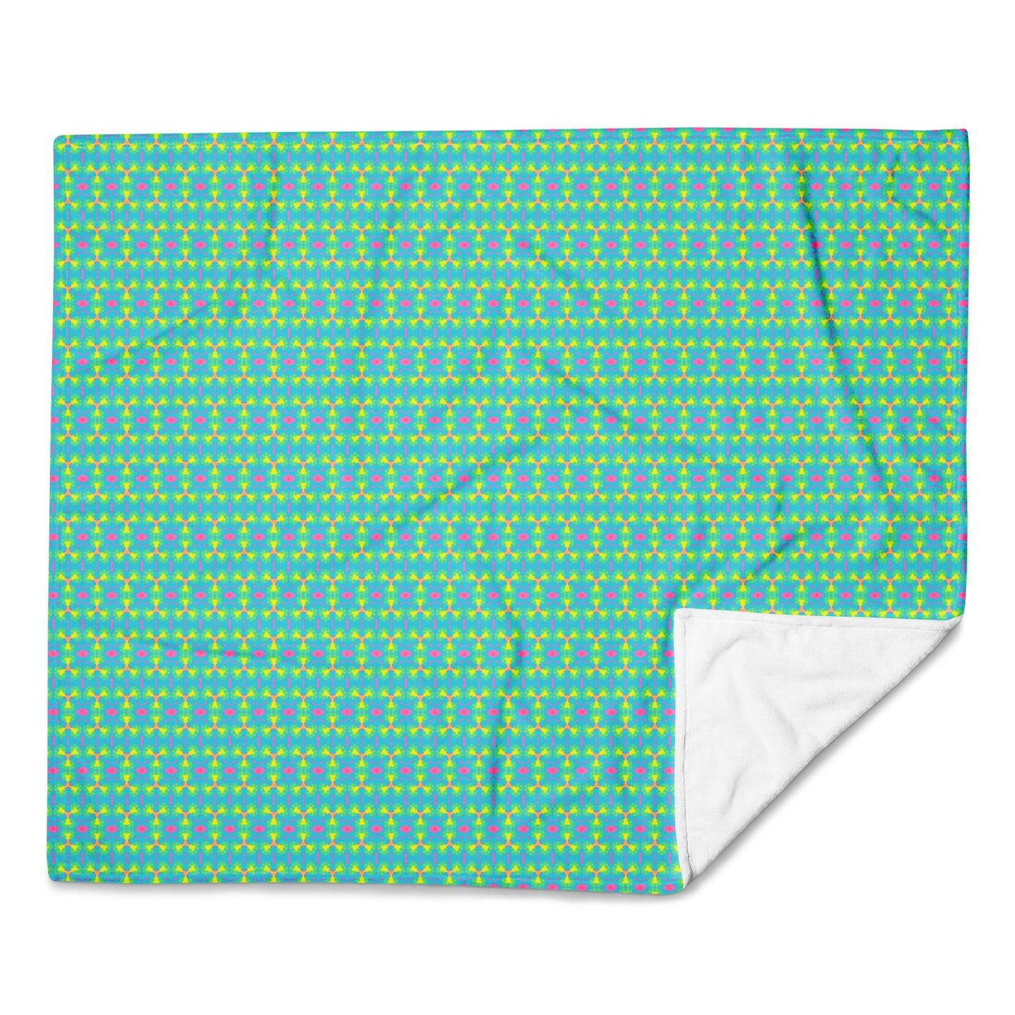 Fleece aqua throw blanket for couch