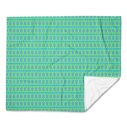 Fleece aqua throw blanket for couch