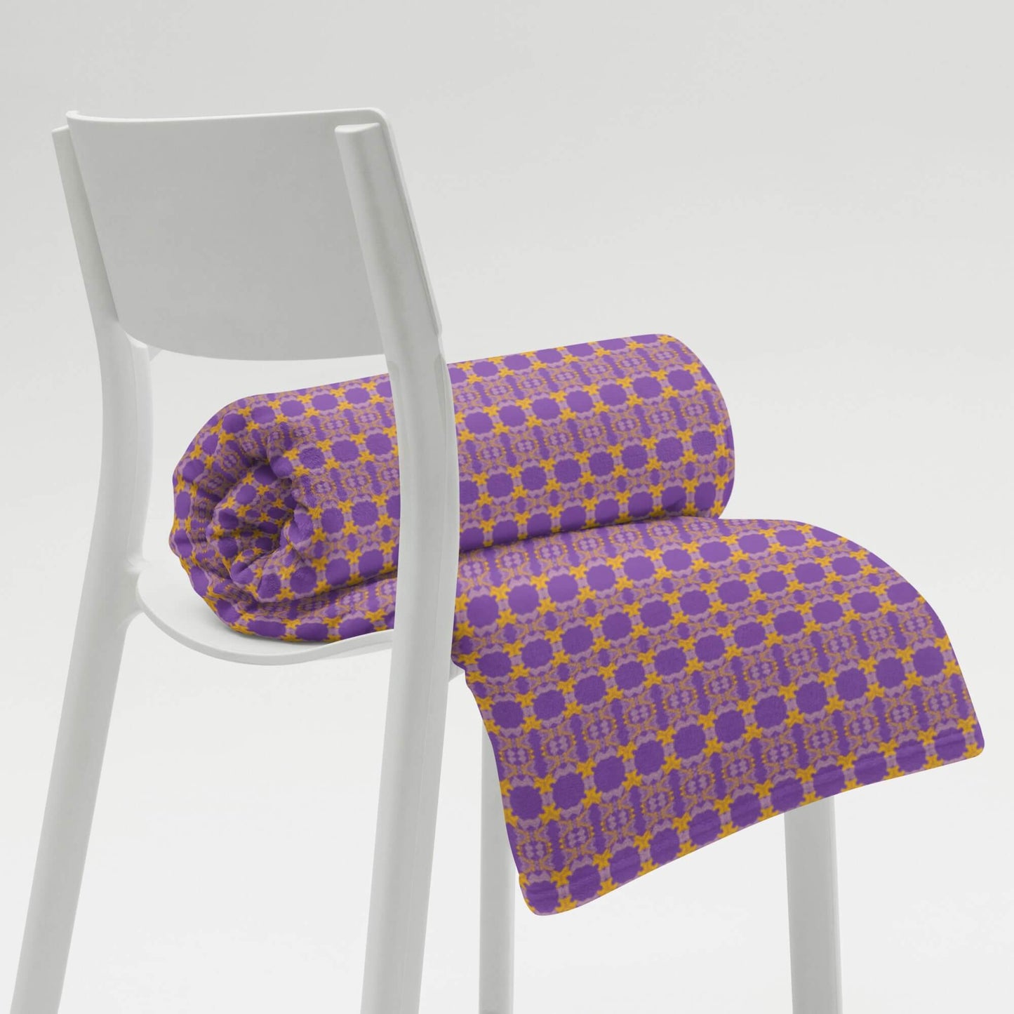 purple throw blanket