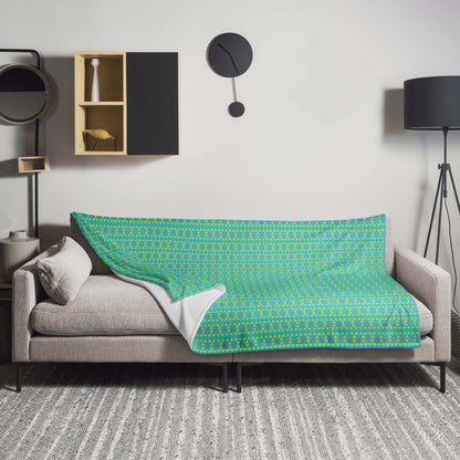 aqua throw blanket for couch