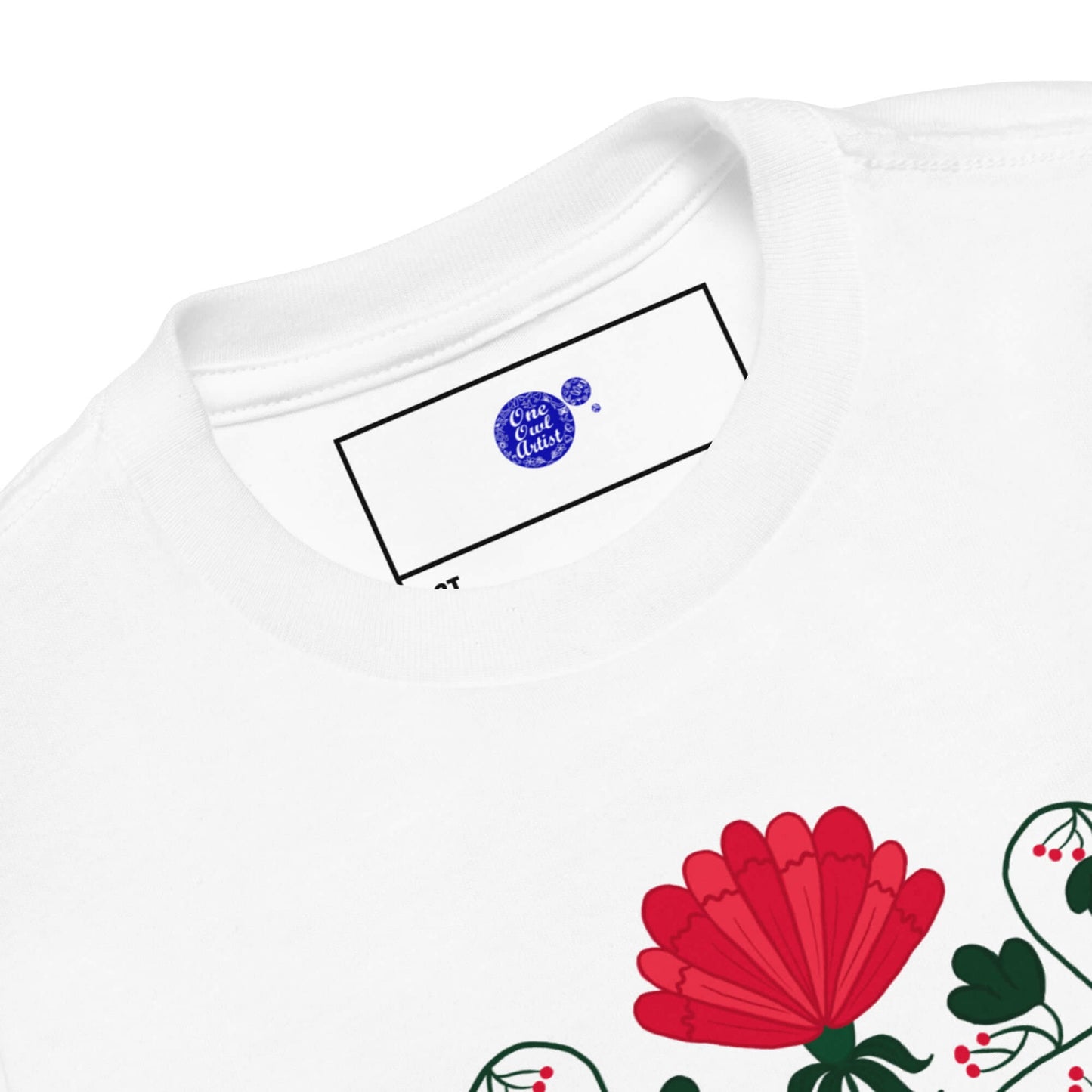 One owl artist personalized toddler graphic t-shirts for girls and boys