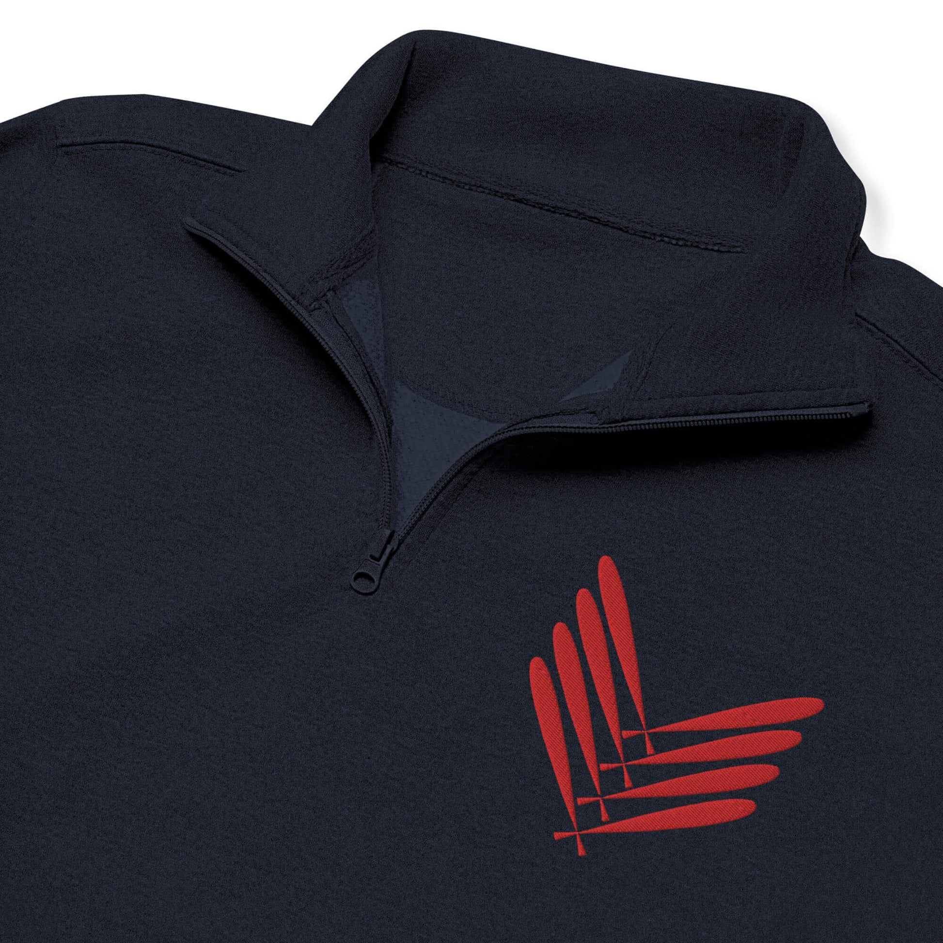 Half zip fleece pullover