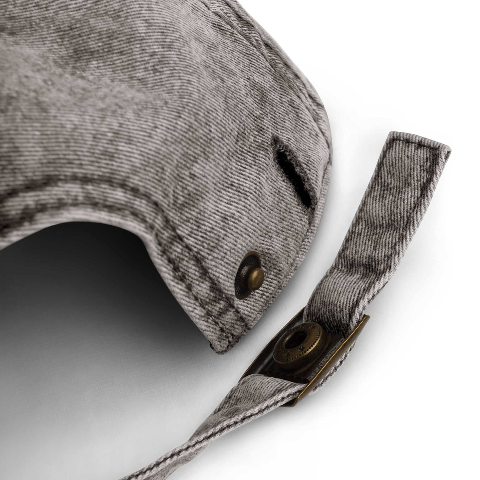 men and women's gray cotton twill cap back