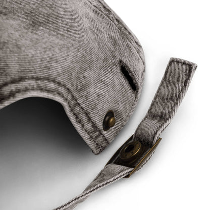 men and women's gray cotton twill cap back