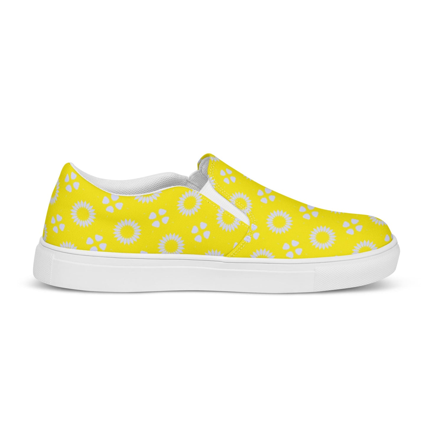 One Owl Artist yellow floral canvas shoes women's