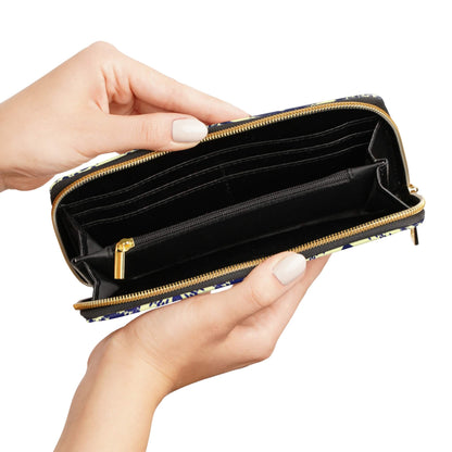 Faux Leather Zipper Wallet